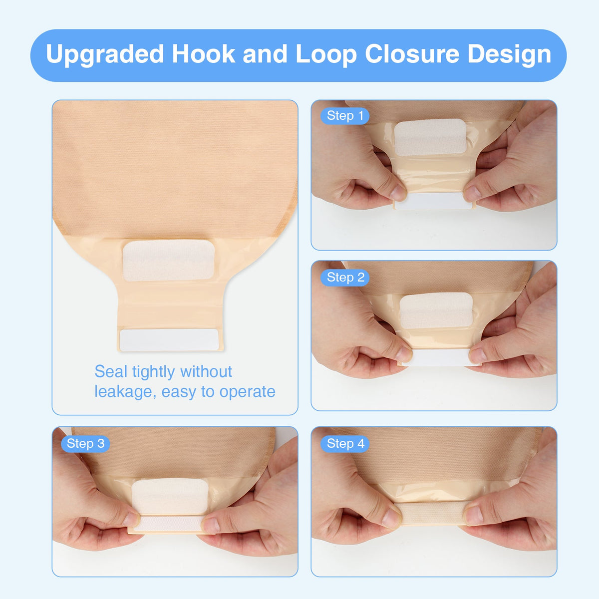 Onnohere 20 Pack 105 mm Large Colostomy Bags Ostomy Drainable Pouches for Ileostomy Stoma Care