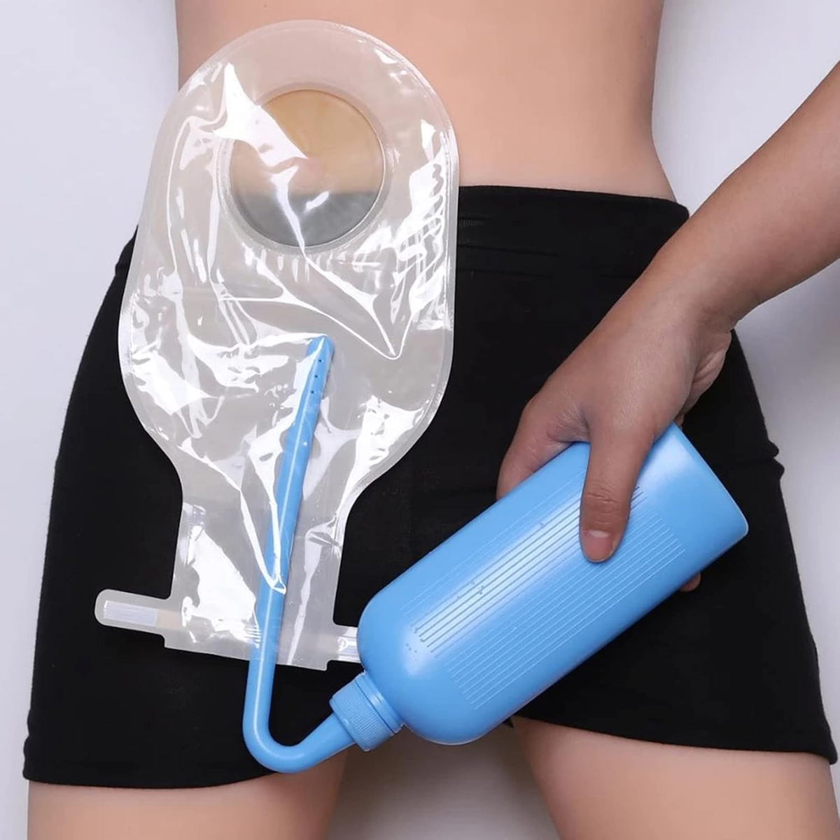 Colostomy Bag Cleaning Tool, Stoma Care Supplies, Stoma Bag Washing Bottle Rinse Pot for All Ostomy Bags
