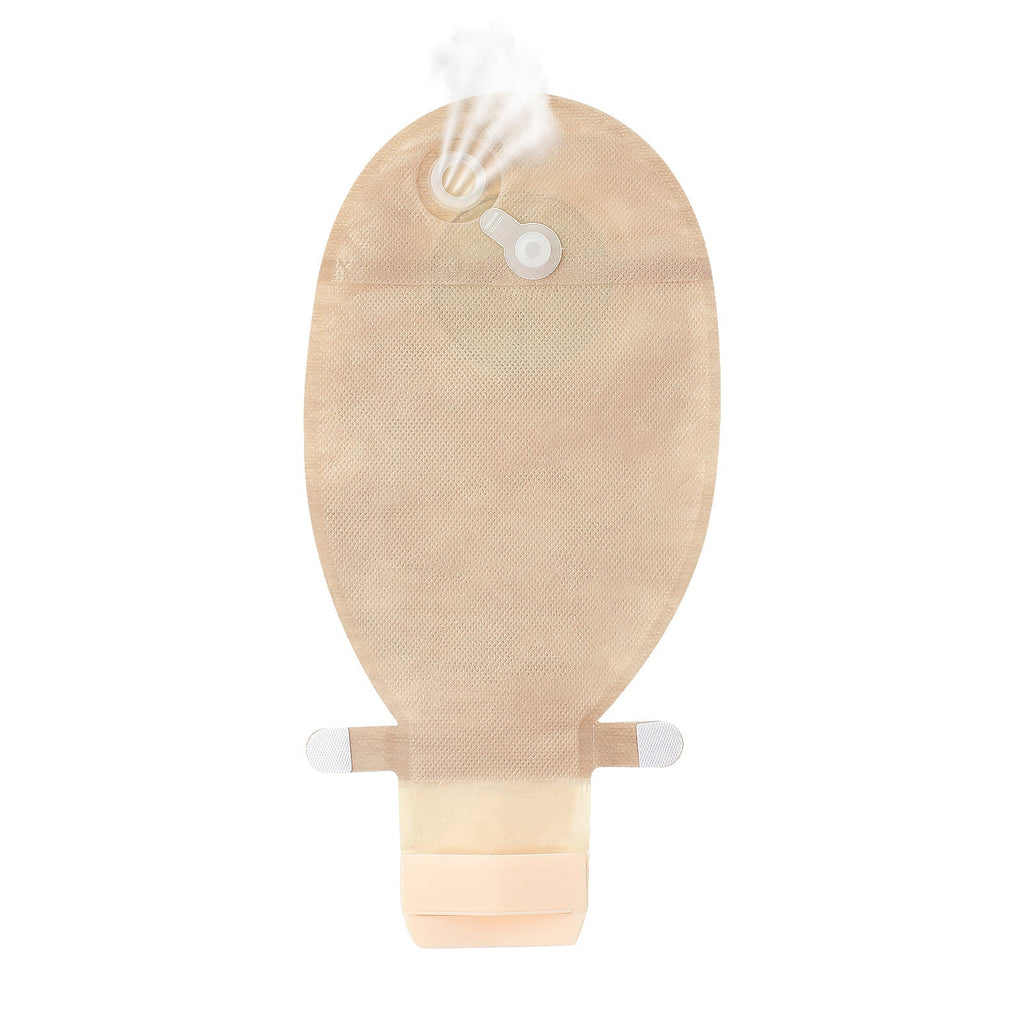 Onnohere 20PCS Colostomy Bag with Gas Release 1-Piece Drainable Pouch Ostomy Supplies for Ileostomy