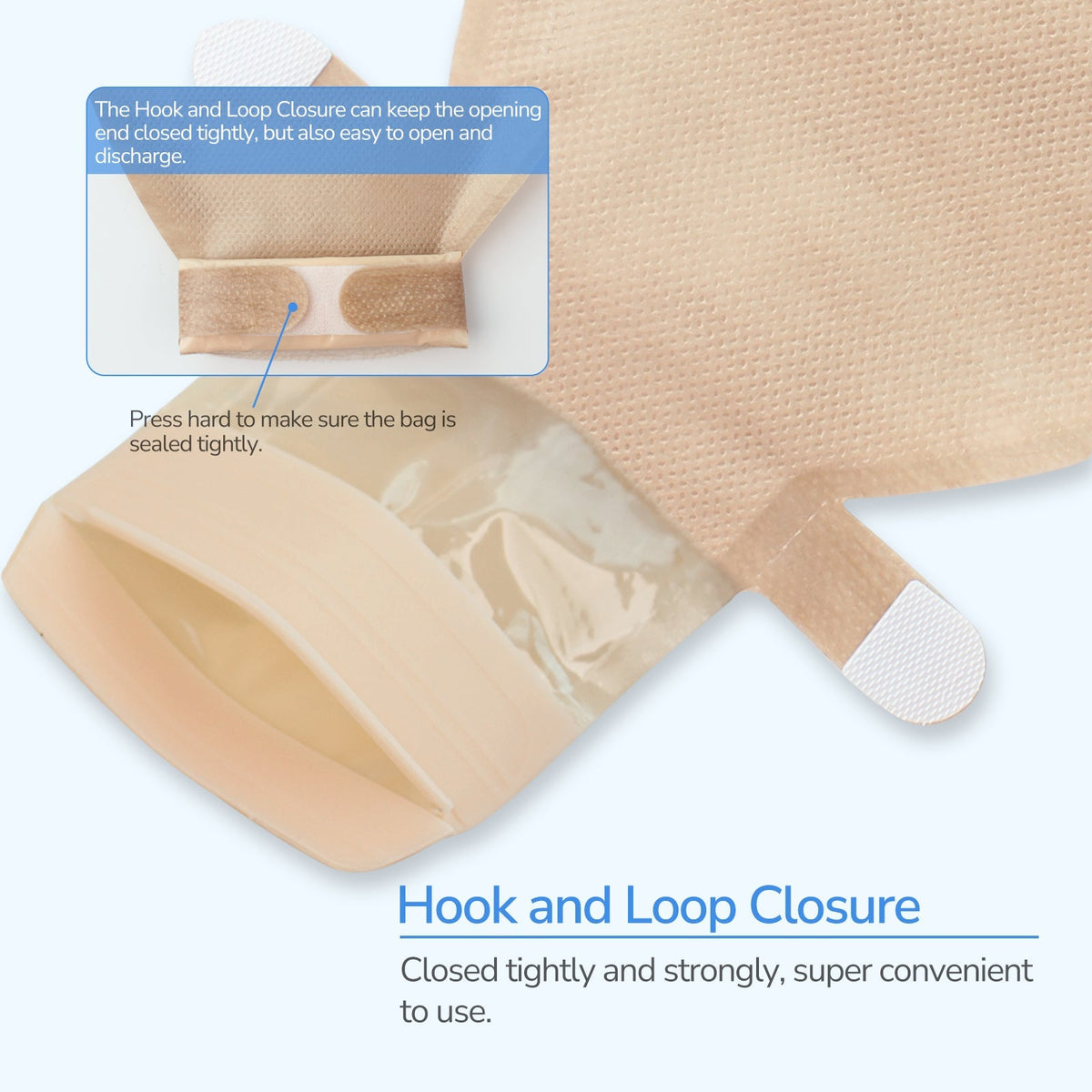 Onnohere 20PCS Colostomy Bag with Gas Release 1-Piece Drainable Pouch Ostomy Supplies for Ileostomy