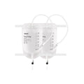 Onnohere 3 Pack 1000ml Catheter Leg Bags, Urinary Drainage Bag with Anti Reflux Valve 18” Tubing and Adjustable