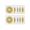Onnohere 10Pcs Skin Barrier with Non-Woven Border Cut-to-Fit for 2-Piece Drainable Pouch Ostomy Wafers for Colostomy Ileostomy Stoma Care Supplies