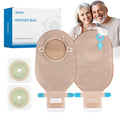 Onnohere 2-Piece Colostomy Bags with Exhaust Hole, Drainable Ostomy Pouch , Cut-to-Fit 20–70mm
