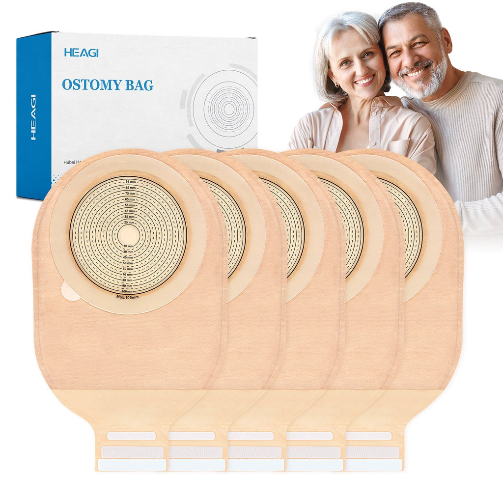 Onnohere 20 Pack 105 mm Large Colostomy Bags Ostomy Drainable Pouches for Ileostomy Stoma Care