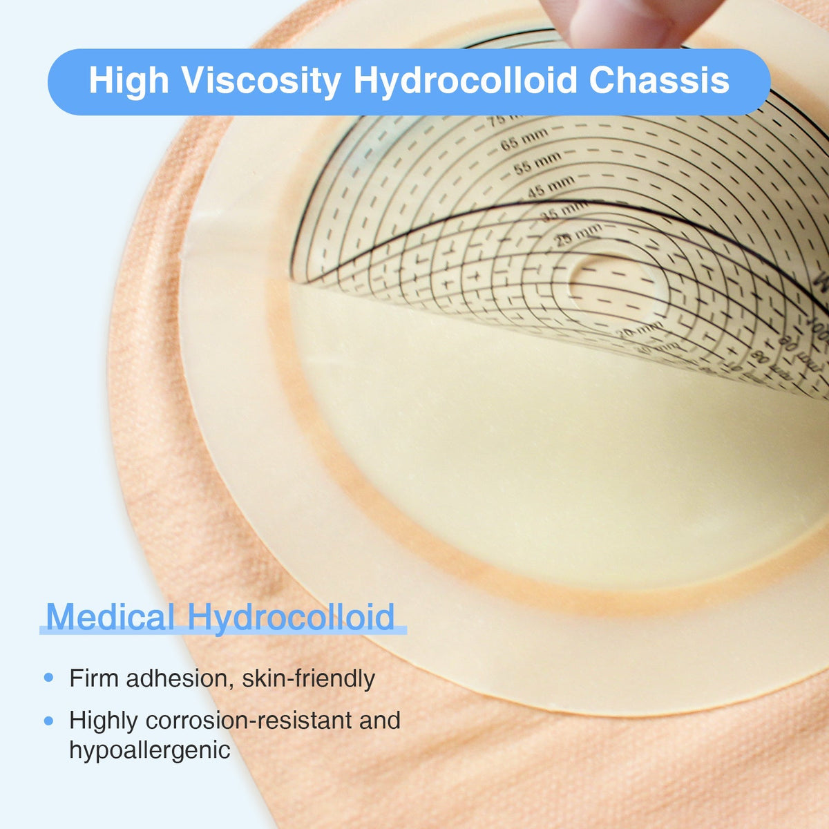 Onnohere 20 Pack 105 mm Large Colostomy Bags Ostomy Drainable Pouches for Ileostomy Stoma Care
