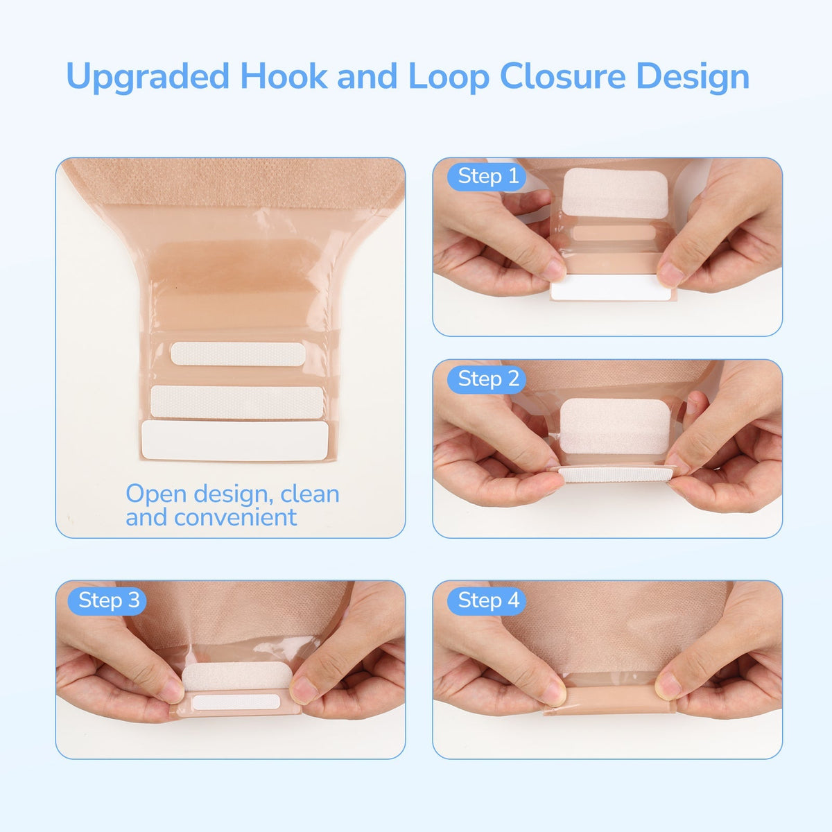 Onnohere 20 PCS Colostomy Bags, One Piece Drainable Ostomy Pouch with Closure for Ileostomy