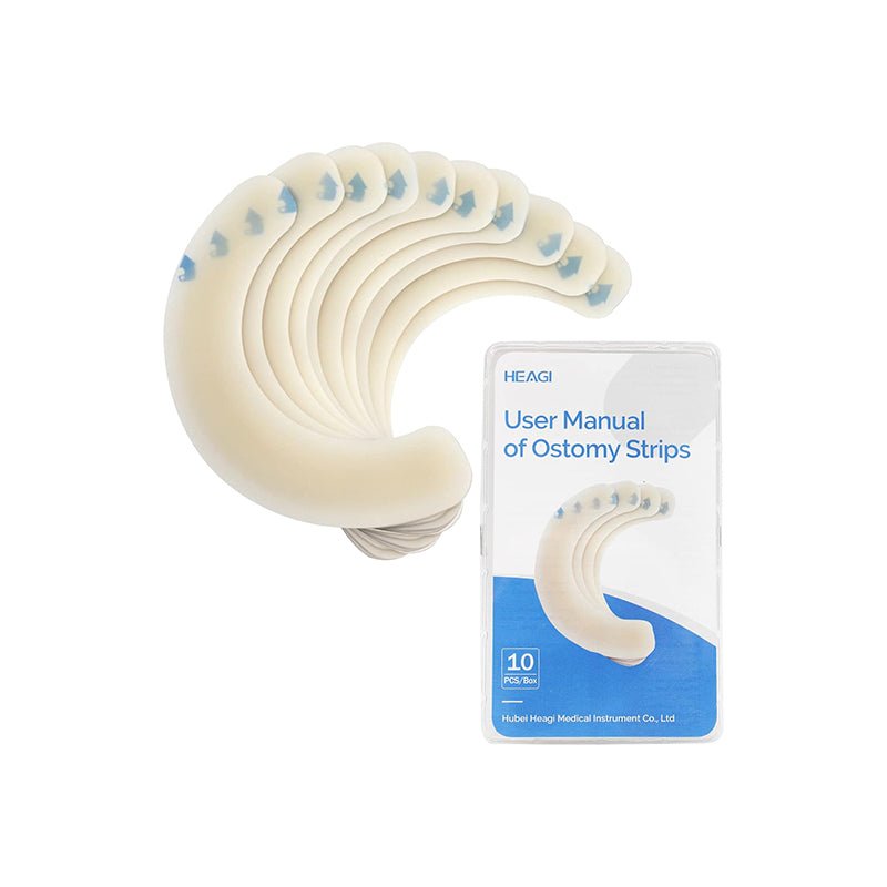 Onnohere 20PCS Ostomy Barrier Strips, Skin-Friendly Hydrocolloid , Elastic Barrier Strips for Ostomy Bag Colostomy Ileostomy Supplies