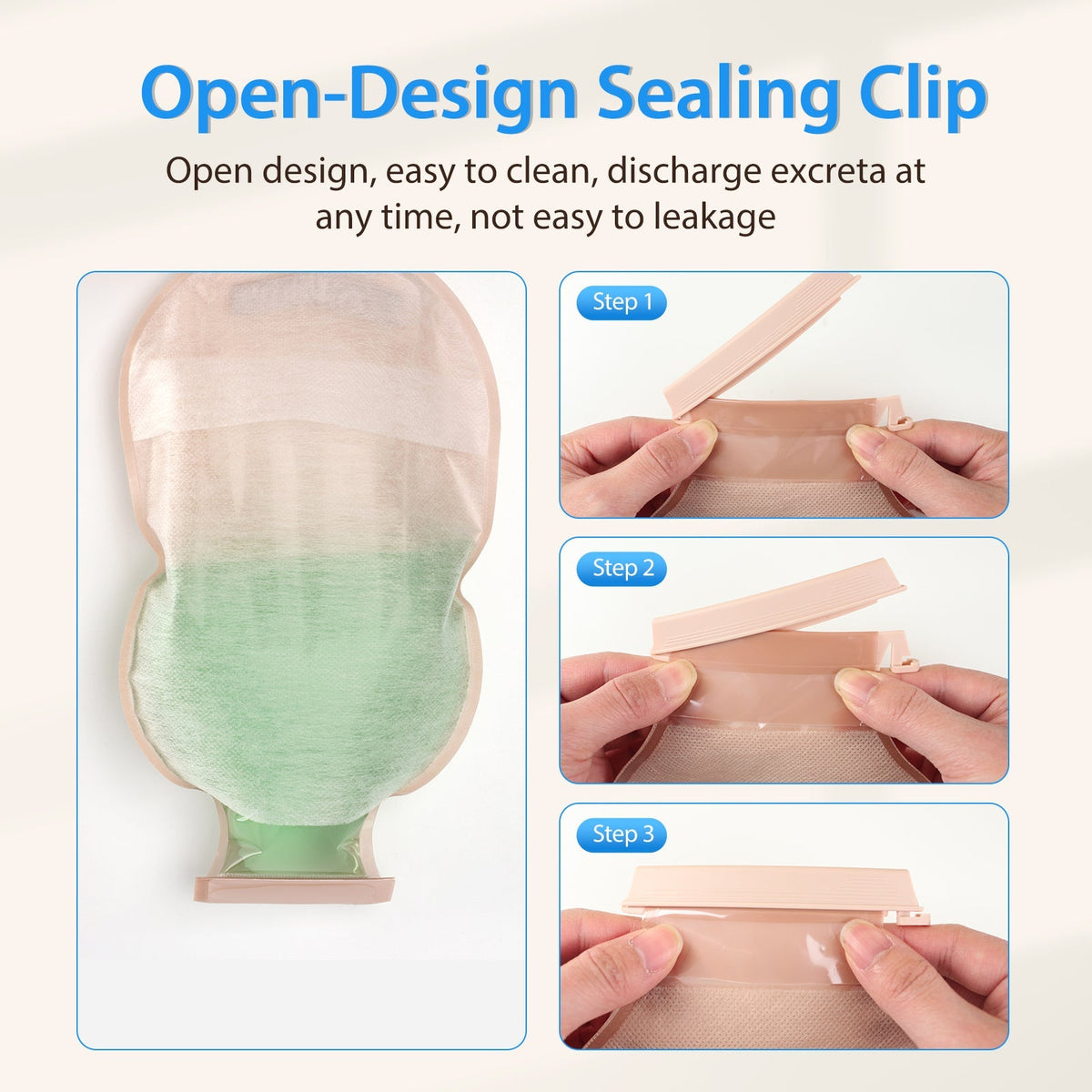 Onnohere 30 PCS Colostomy Bags Ostomy Supplies, One Piece Drainable Pouches for Ileostomy