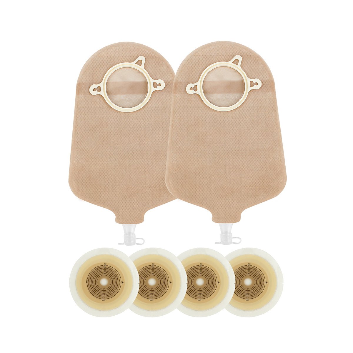 Onnohere 30 PCS Two Piece Urostomy Bag,  Reduce skin irritation