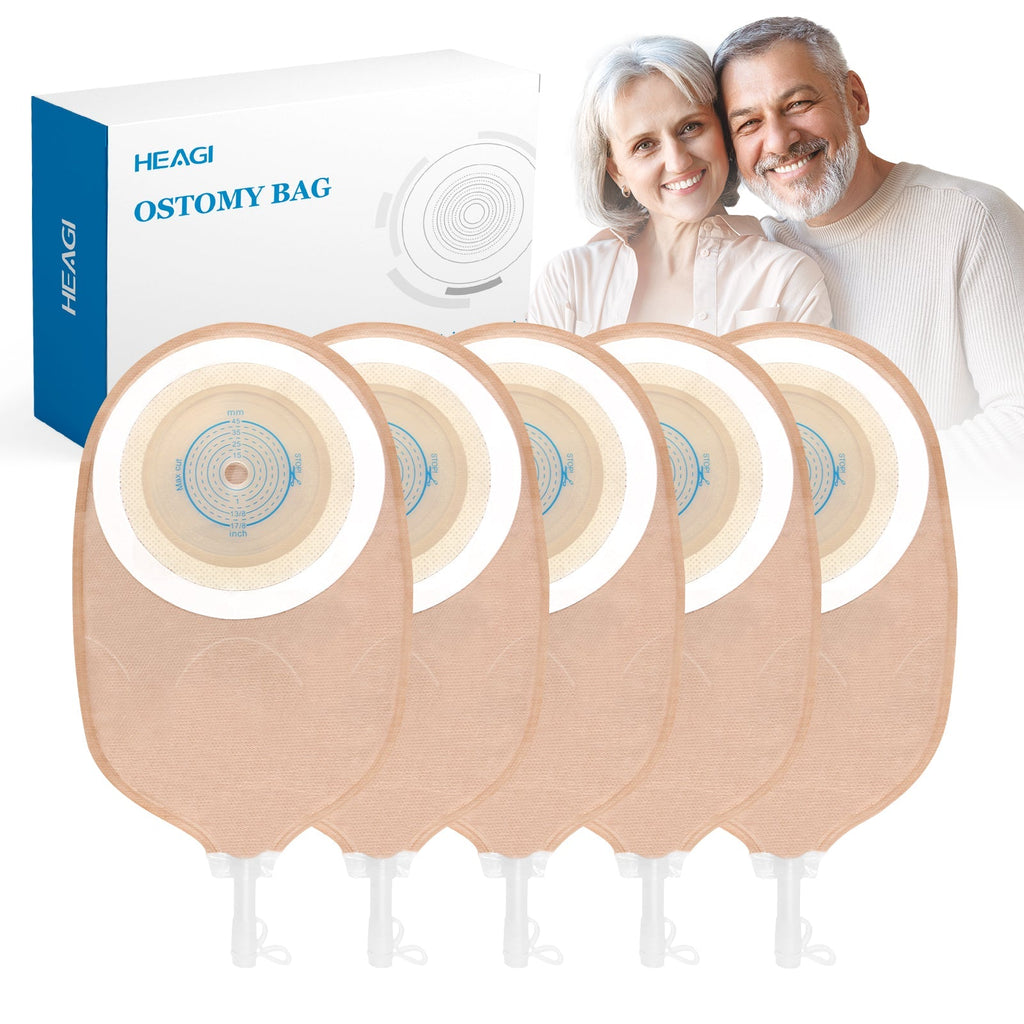 Onnohere 30 PCS Urostomy Bag, One-Piece Drainable Urostomy Supplies