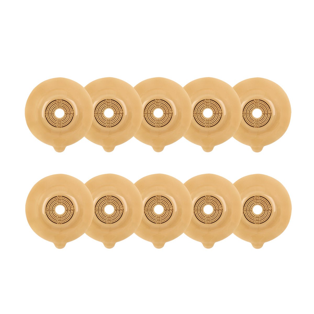 Onnohere 30pcs 2 Piece Convex Colostomy Bags 15-45mm Drainable Pouches with Closure for Ileostomy Ostomy supplies