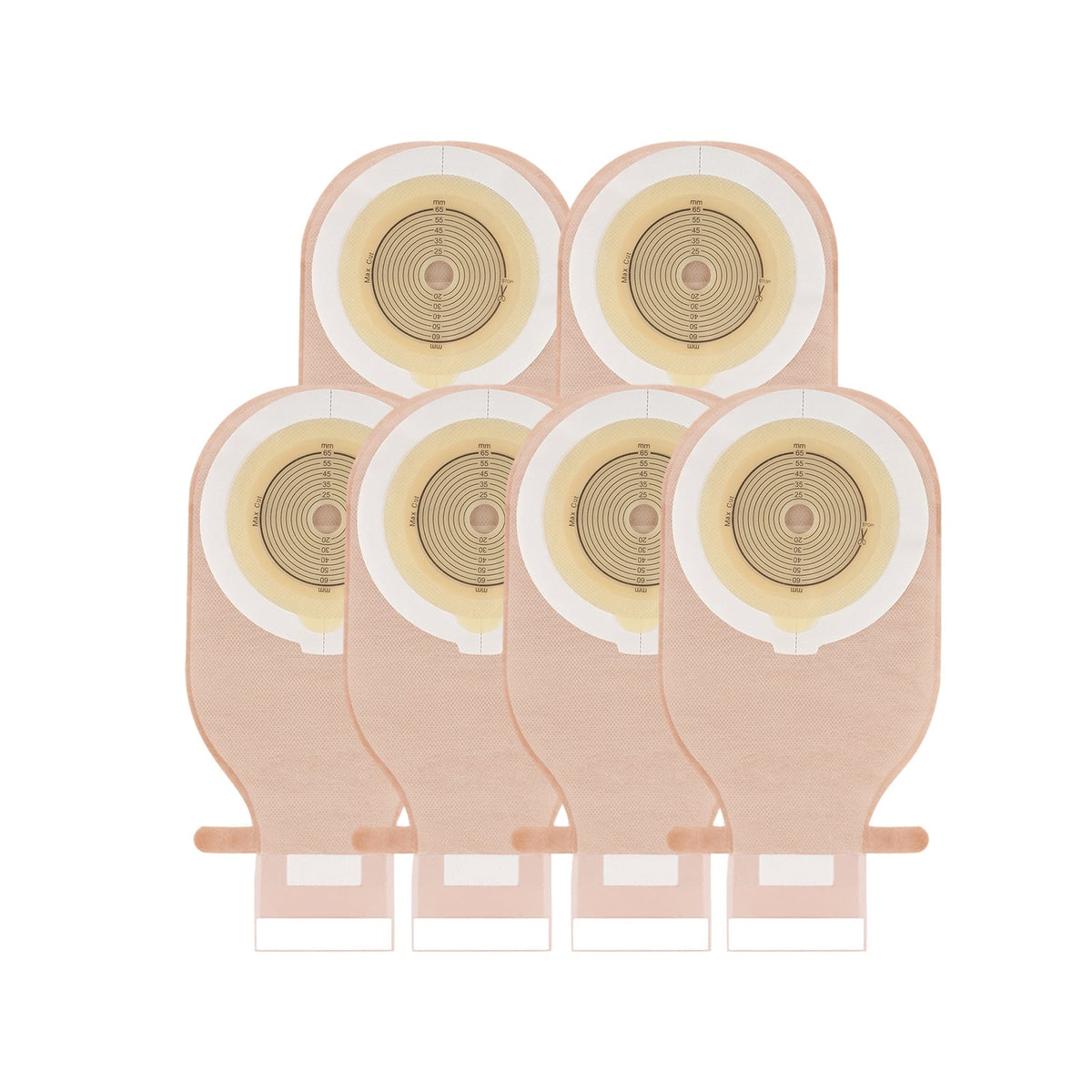 Onnohere 60 PCS Colostomy Bags 1- Piece Ostomy Drainable Pouch with Closure For Ileostomy