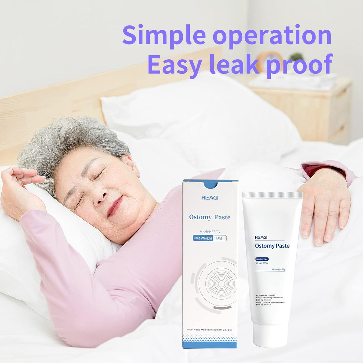 Onnohere Alcohol-Free Ostomy Paste - Skin Barrier Protection for Stoma Care, Colostomy Supplies Accessories