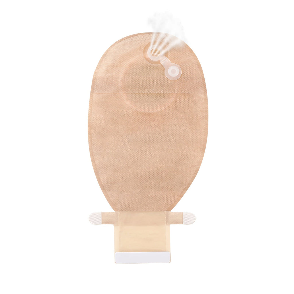 Onnohere Colostomy Bags 1 Piece Convex Ostomy Bags with Exhaust Hole & Adjustable Waistband