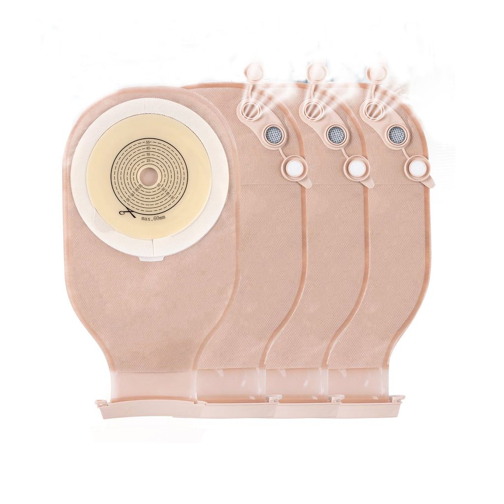 Onnohere Colostomy Bags Ostomy Supplies One Piece Ostomy Bag with Exhaust and Deodorising Holes