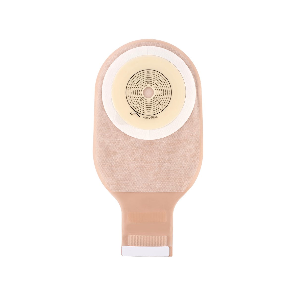 Onnohere Colostomy Bags Skin Friendly One Piece Ostomy Bag Ostomy Supplies Cut-to-Fit Drainable Pouches with Closure