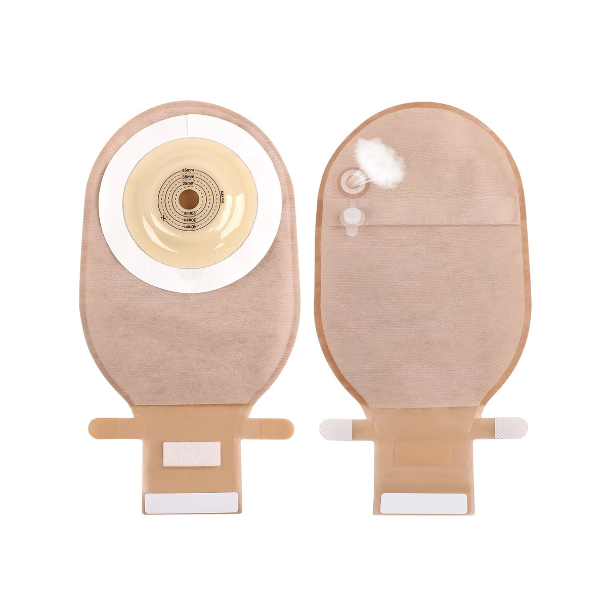 Onnohere Convex Ostomy Bags with Fast Vent & Dual-Layer Hydrocolloid Barrier – 10 Pack + Waist Belt