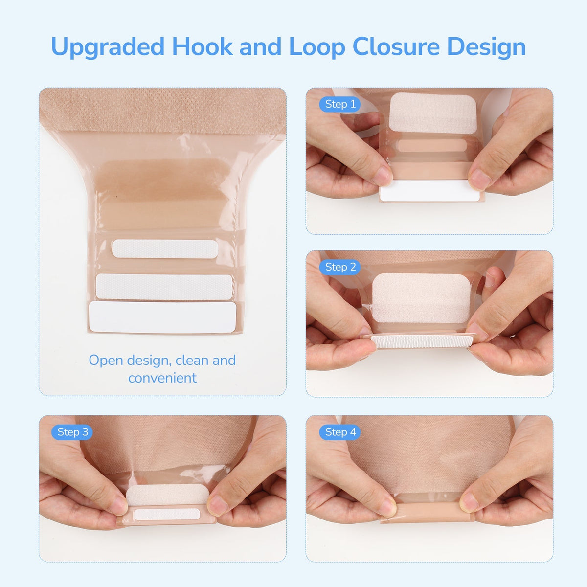 Onnohere Dual Vent System Colostomy Bags for Ileostomy, One Piece Drainable Pouch Ostomy Supplies