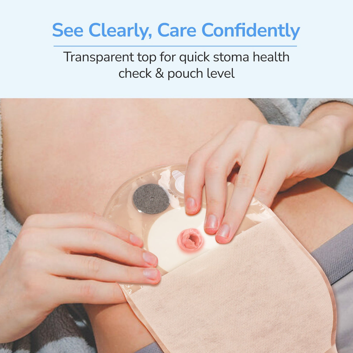 Onnohere Dual Vent System Colostomy Bags for Ileostomy, One Piece Drainable Pouch Ostomy Supplies