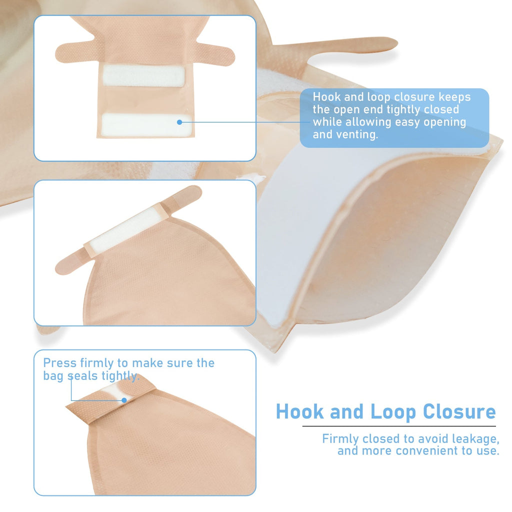 Onnohere One-Piece Colostomy Bags Cut-to-Fit Drainable Ostomy Pouches for Ileostomy Stoma Care
