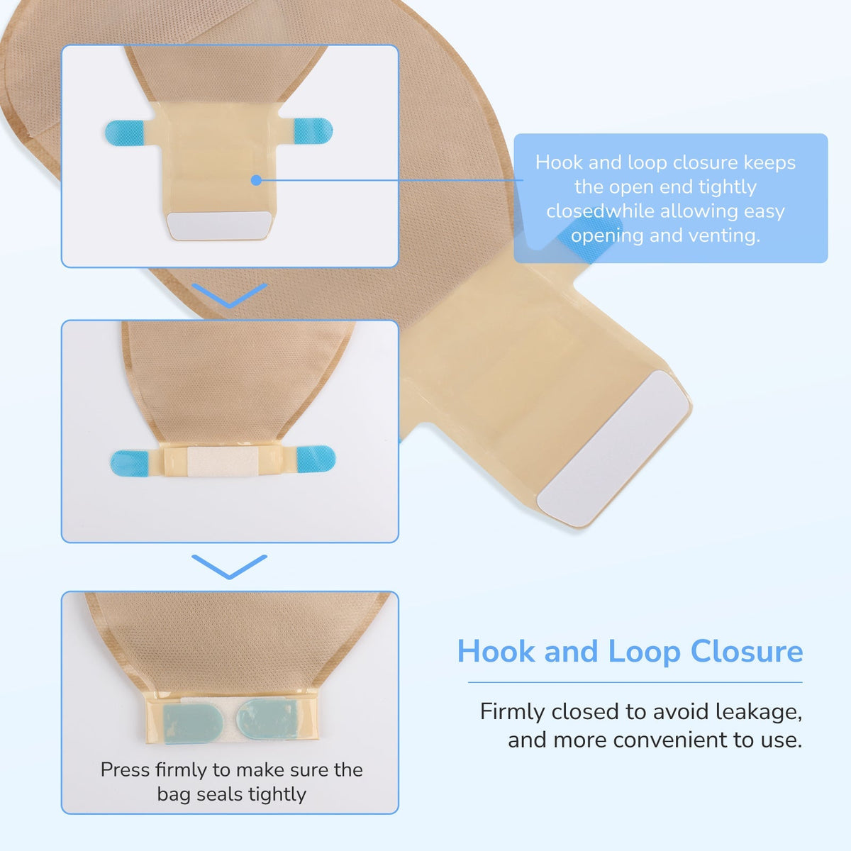 Onnohere One-Piece Colostomy Bags with Fast Vent & Oval Barrier 20-75mm Ostomy Drainable  Pouches 20 Pack