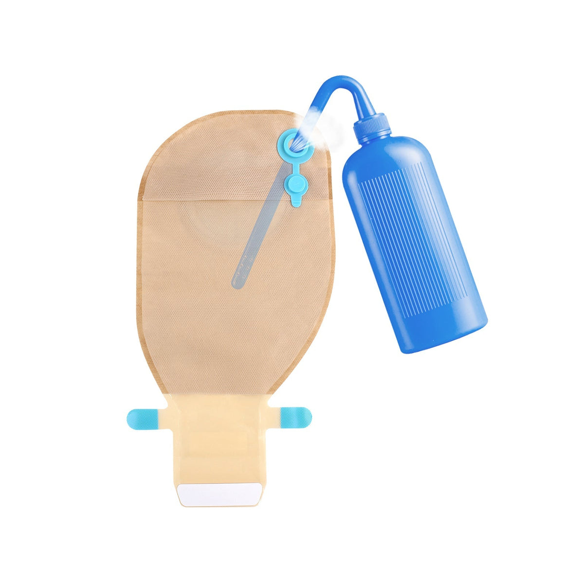Onnohere One-Piece Colostomy Bags with Fast Vent & Oval Barrier 20-75mm Ostomy Drainable  Pouches 20 Pack