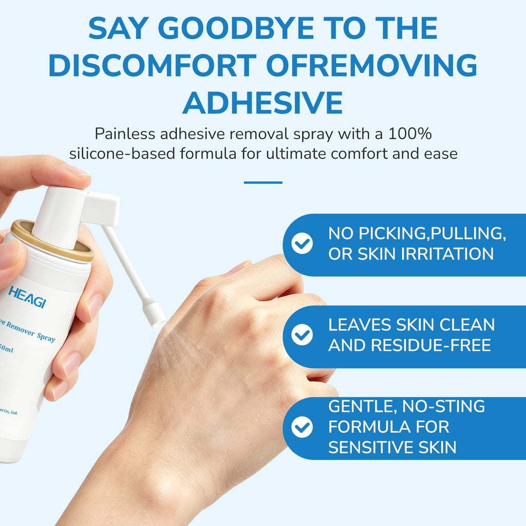 Onnohere Ostomy Adhesive Remover Spray – No-Sting Skin-Friendly Spray for Gentle Adhesive Removal (50ml) Ostomy Care