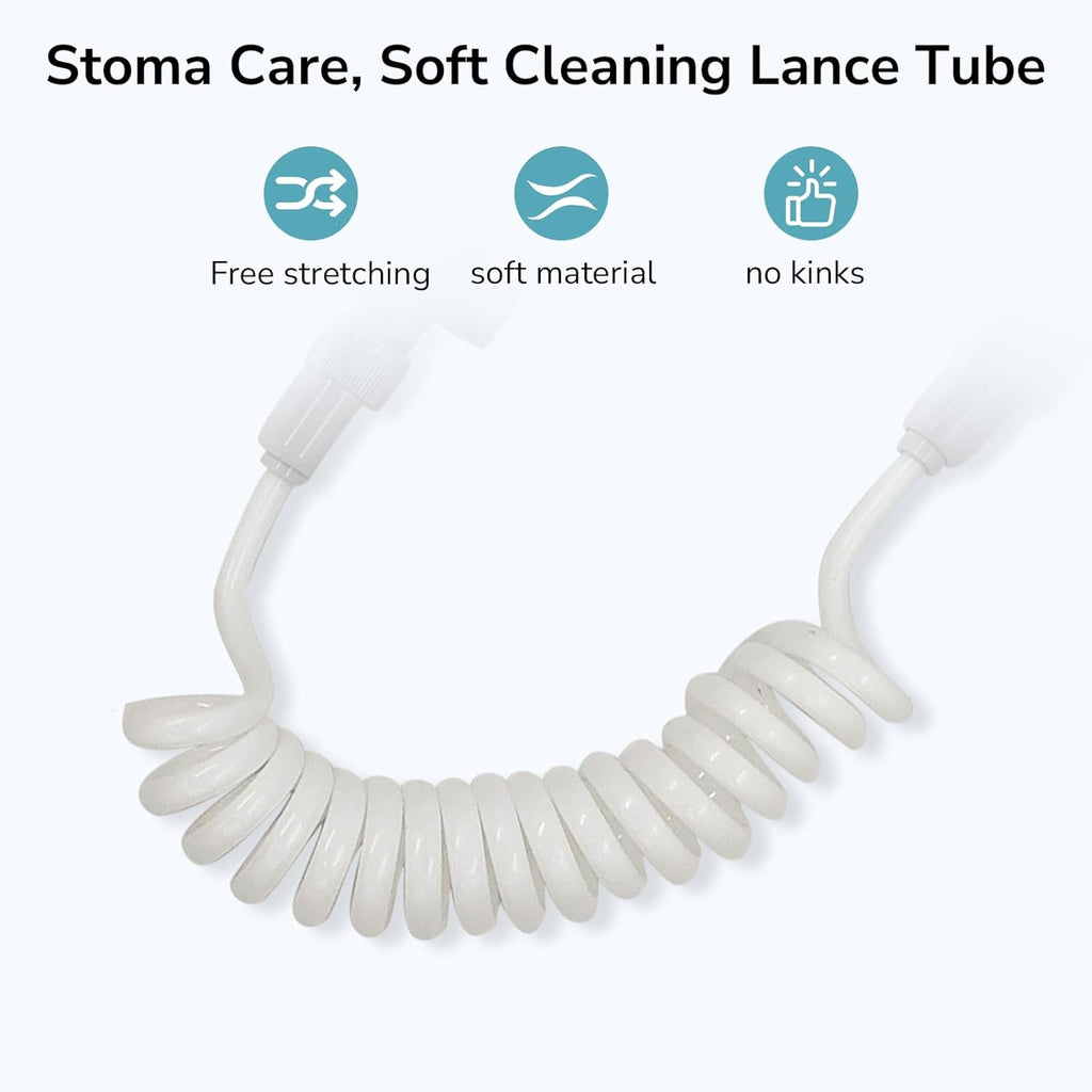 Onnohere Ostomy Bag Cleaning Tool - Colostomy Bag Flusher - Universal Fit with Easy Attachment for Toilet Inlet or Tap 20mm