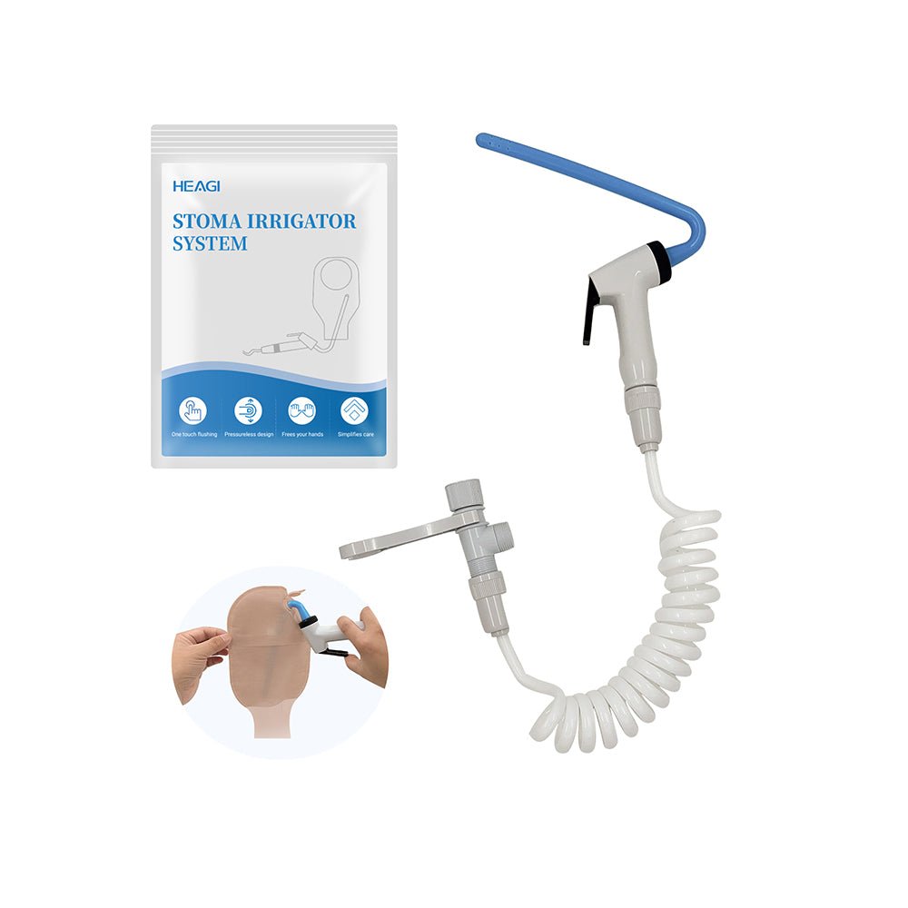 Onnohere Ostomy Bag Cleaning Tool - Colostomy Bag Flusher - Universal Fit with Easy Attachment for Toilet Inlet or Tap 20mm