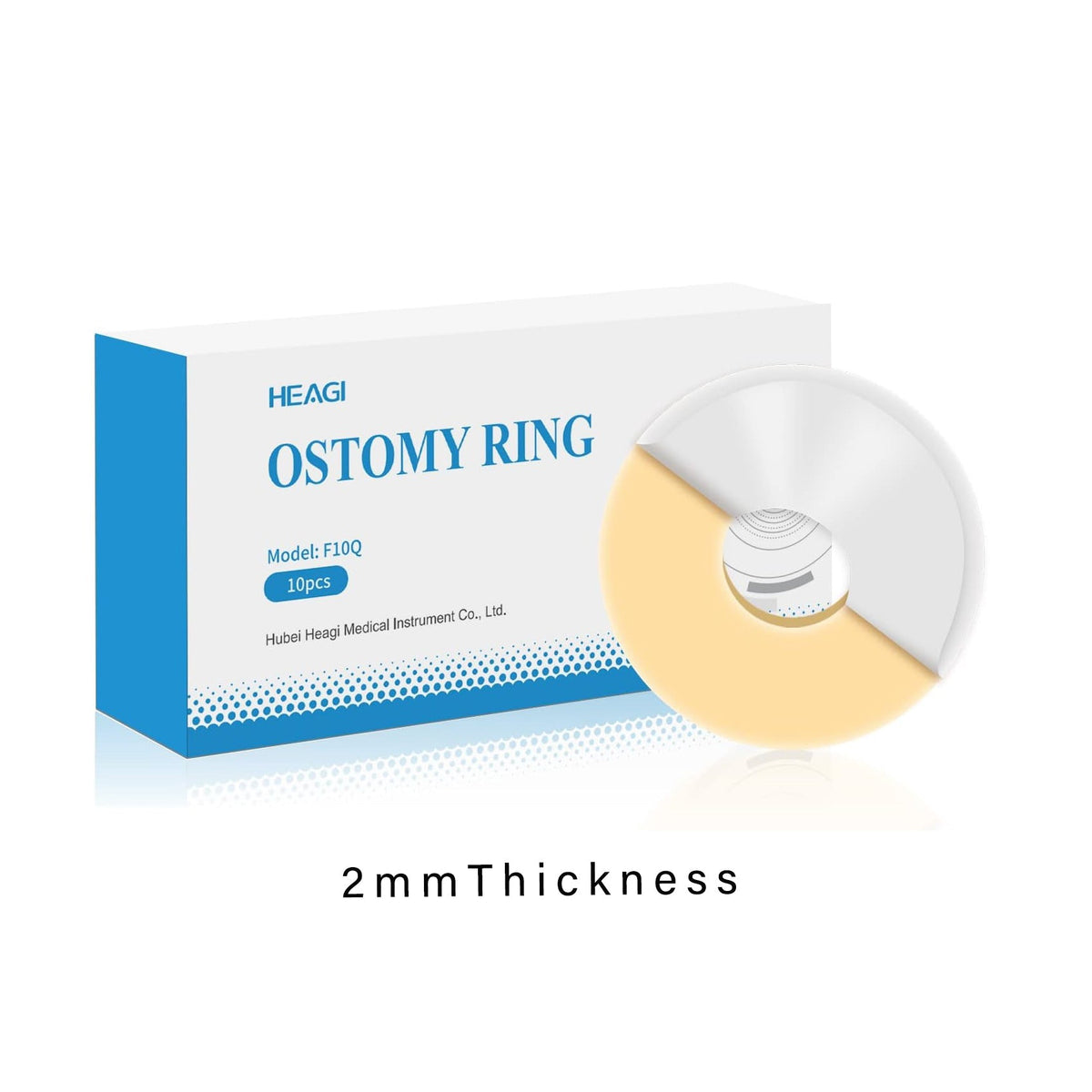 Onnohere Ostomy Barrier Rings Ostomy Supplies 2mm Thickness Moldable Ostomy Rings Medical Grade Hydrocolloid Adhesive