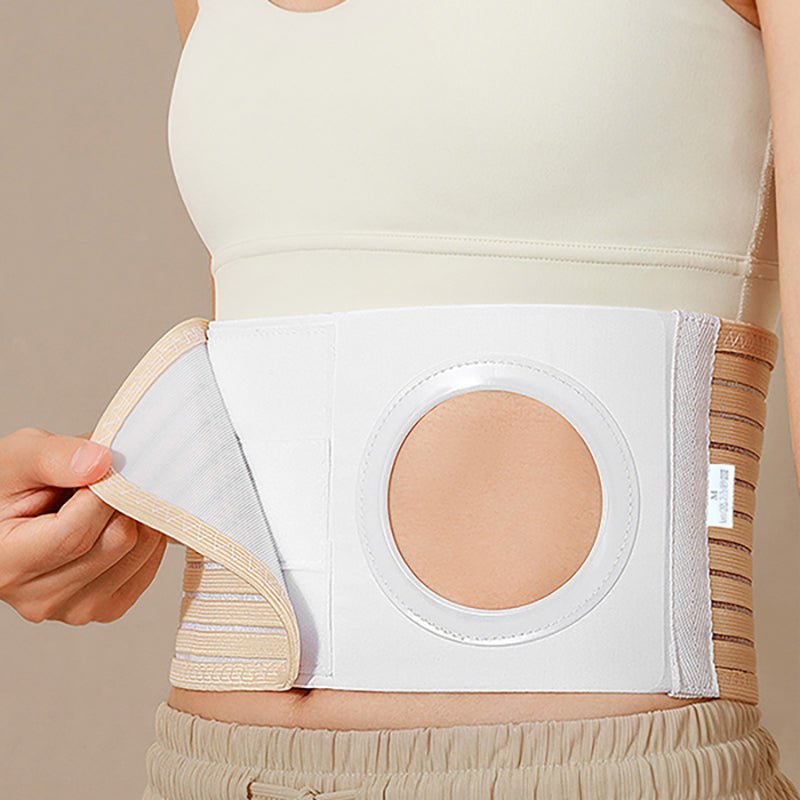 Onnohere Ostomy Hernia Support Belt - Elastic Abdominal Belt for Men and Women - Prevents Stoma Hernia, Reinforces Colostomy Bag