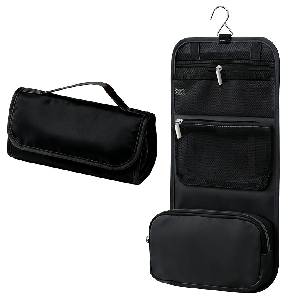 Onnohere Ostomy Travel Organizer Bag with Hook – Foldable Hanging Storage for Colostomy Toiletries Makeup