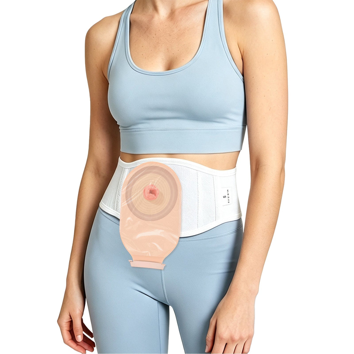 Onnohere Premium Ostomy Hernia Support Belt for Men & Women, Adjustable Abdominal Ostomy Belt with Snap-In Rings