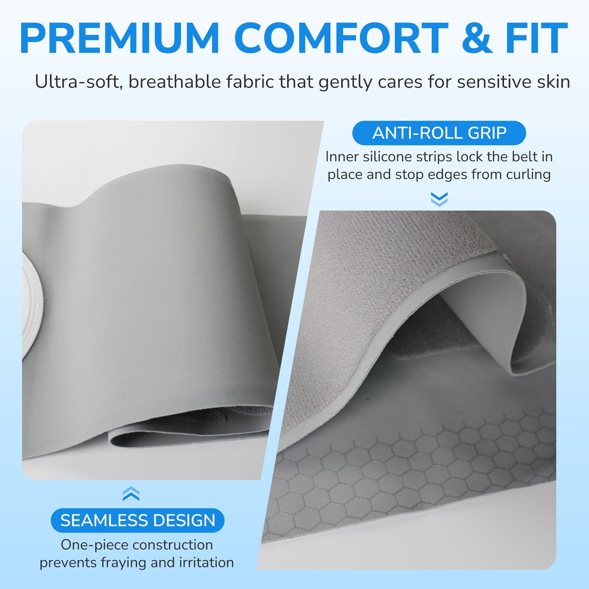 Onnohere Premium Ostomy Support Belt with Snap-In Rings – Ergonomic Abdominal Support System for Colostomy & Ileostomy Users