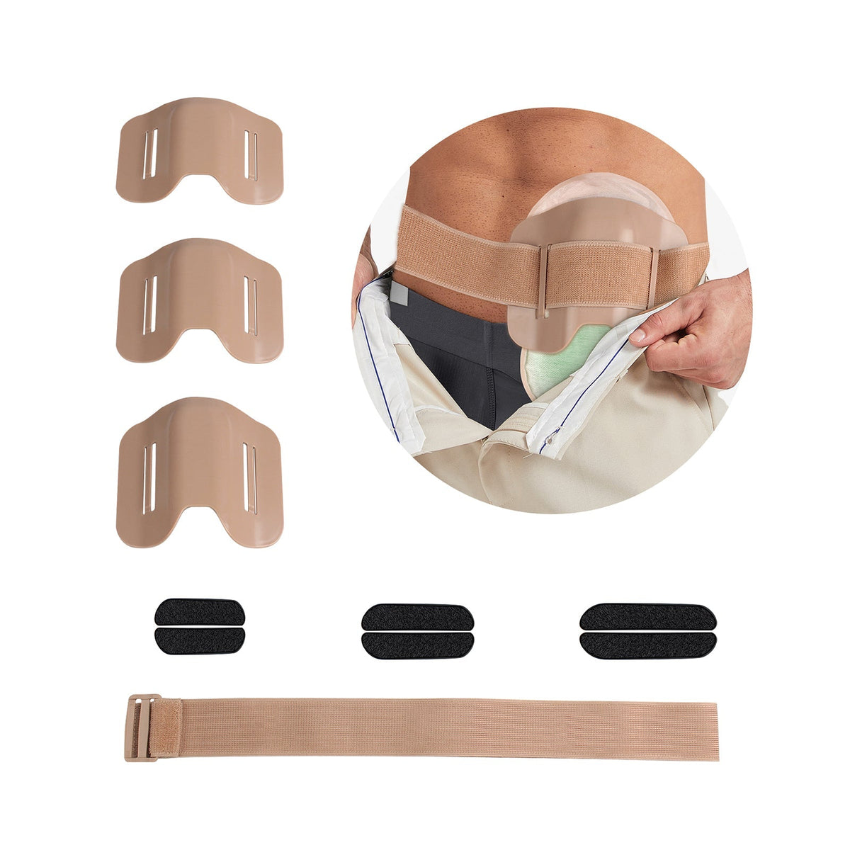 Onnohere Stoma Shield, Stoma Guard Ostomy Armor Anti-Collision Sports Work Protection Shield,  Fits Colostomy, Ileostomy & Urostomy Bags