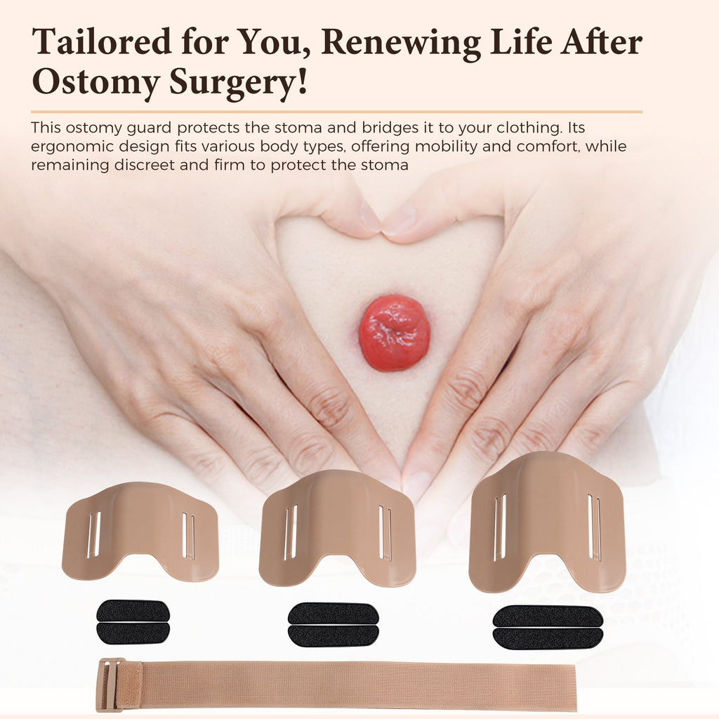 Onnohere Stoma Shield, Stoma Guard Ostomy Armor Anti-Collision Sports Work Protection Shield,  Fits Colostomy, Ileostomy & Urostomy Bags