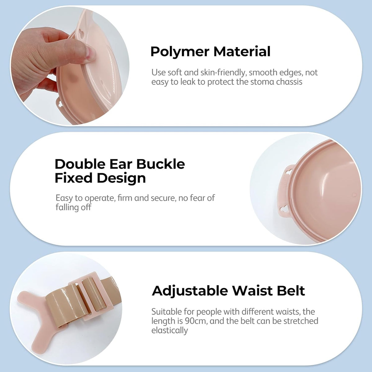 Onnohere Ostomy Shower Cover Waterproof Ostomy Supplies Bath Cover